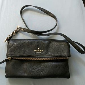 Kate spade black leather crossbody